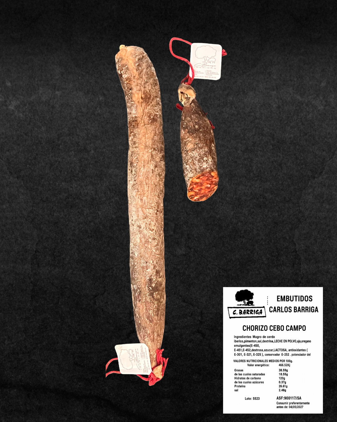 Chorizo Ibérico Cebo de Campo - Compra online