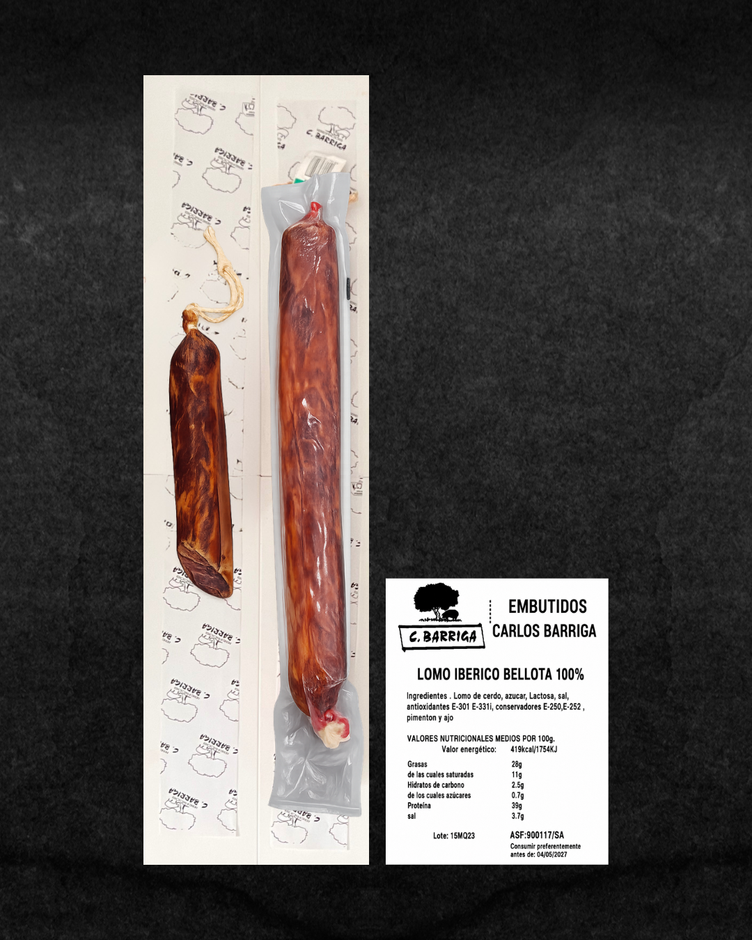 Lomo Ibérico Bellota 100% -Compra online