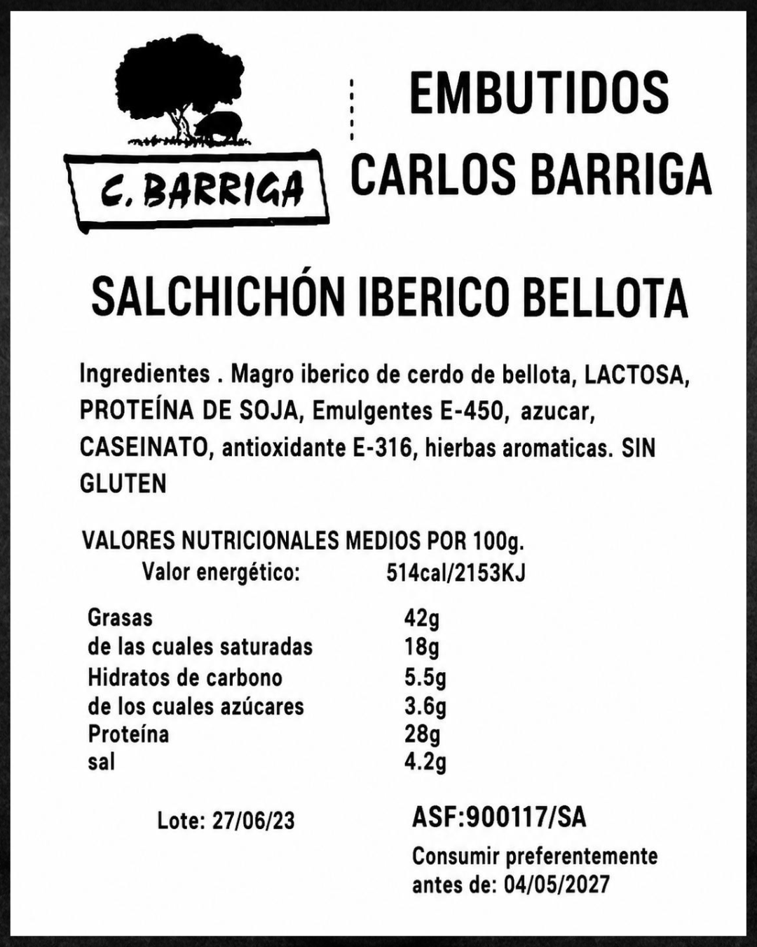 Salchichón Ibérico de Bellota - Compra online