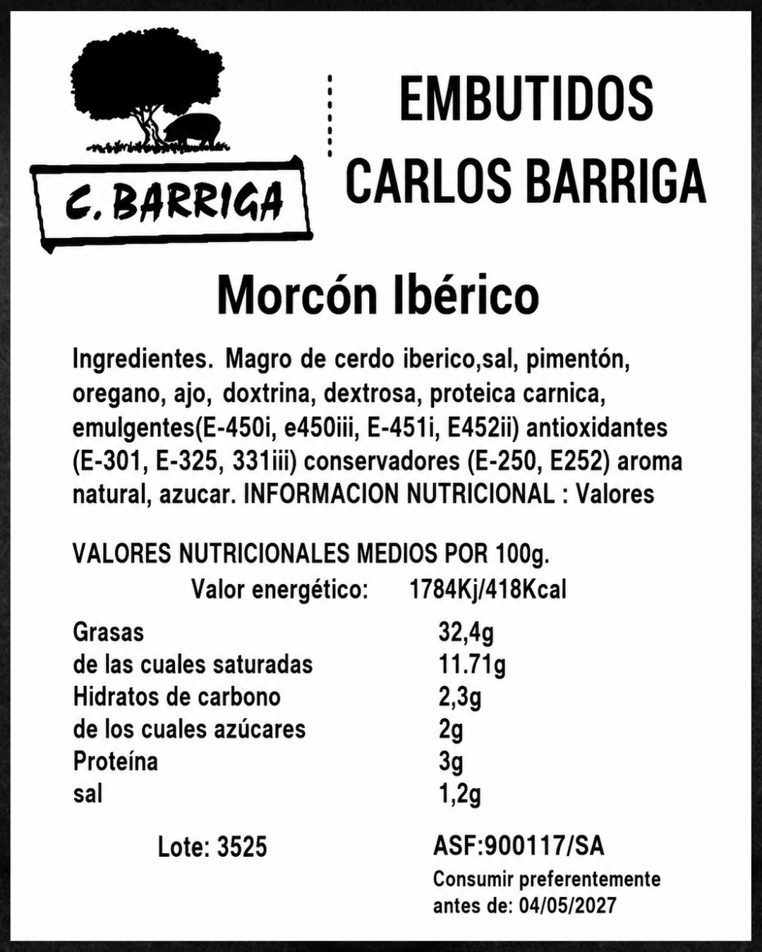Morcón Ibérico - Compra online